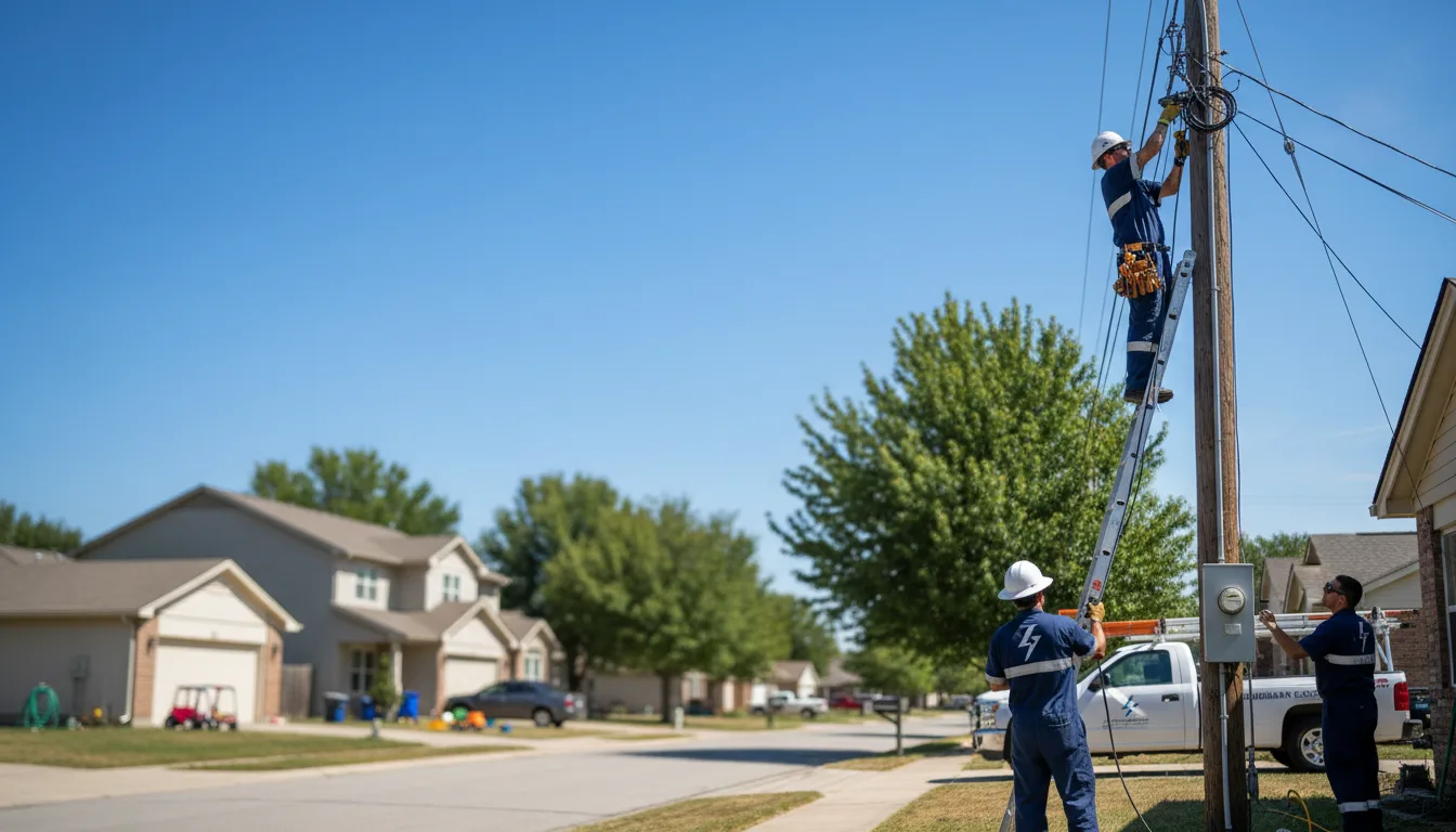 Residential electrician providing installation services in Island Falls, ME